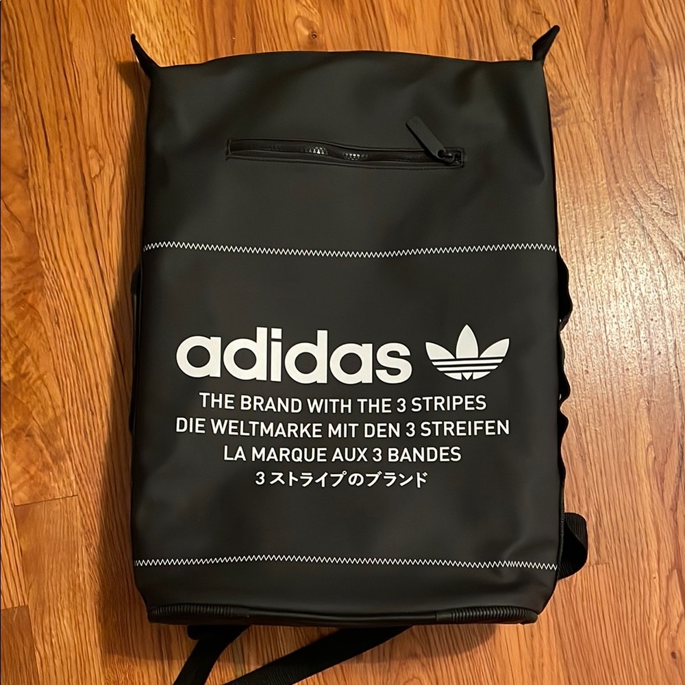 Adidas Black Urban Backpack with Trefoil Logo